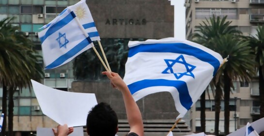 Acto interreligioso  en apoyo a Israel en la Plaza Independencia