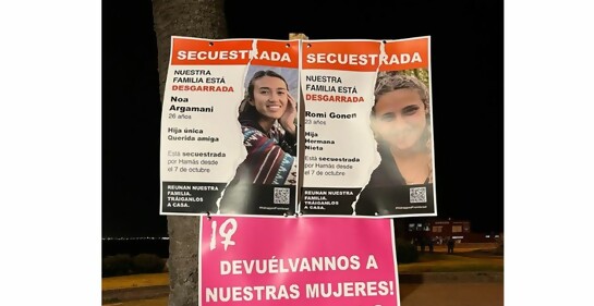 Por la liberación de las mujeres secuestradas a cinco meses  del 7 de octubre