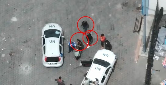 Terroristas en una escuela y en depósito logístico de UNRWA en Gaza