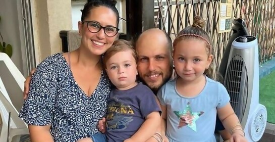 Entre el orgullo y el dolor, con la esposa del Dr. Daniel Levy de Beeri