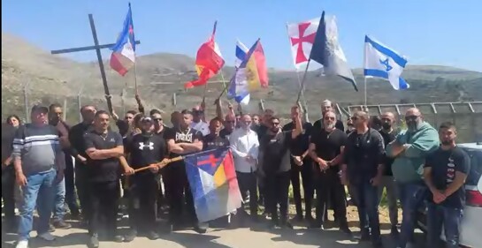 Cristianos israelíes manifestaron en apoyo a sus hermanos en Siria