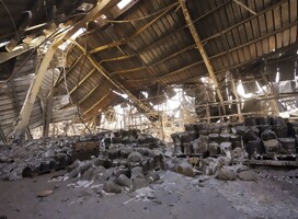 Una fábrica israelí de pintura destruida el 7 de octubre,  convertida en un símbolo de resiliencia