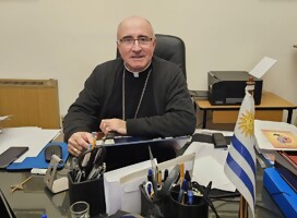 Con el Cardenal Daniel Sturla, Arzobispo de Montevideo