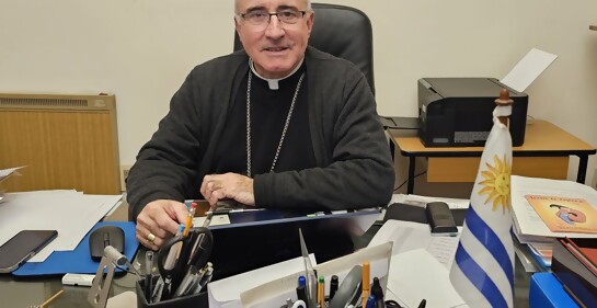 Con el Cardenal Daniel Sturla, Arzobispo de Montevideo