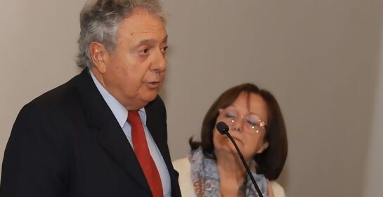 Con Ernesto Stolowicz, Presidente de la Comisión Fabregat de Uruguay