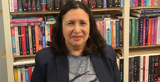  Con Janet Rudman, la mujer de los libros
