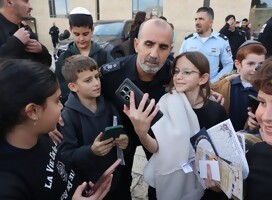Selfies con el Inspector General de la Policía de Israel