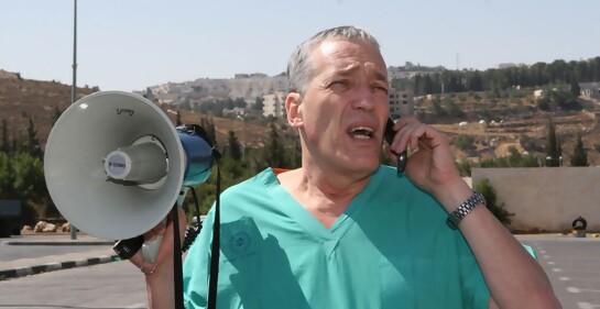 Con Avi Rivkind, fundador de la Unidad de  Medicina de Emergencia en Hadassah