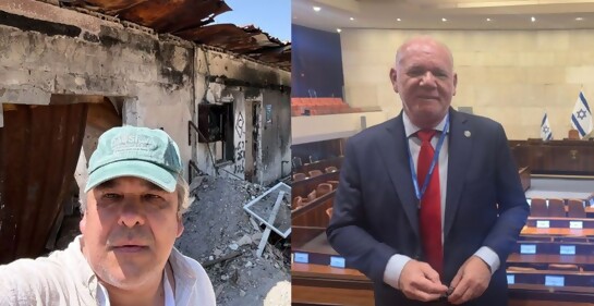 El Senador Carlos Camy y el Diputado Walter Verri sobre la visita a Israel