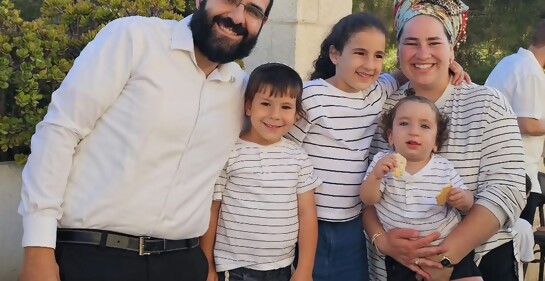 Con el nuevo Rabino de  Yavne, Osher Bitan y su esposa Emuna