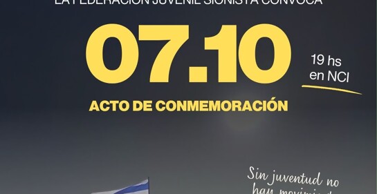 Doble cita comunitaria, en apoyo a Israel y recuerdo de las víctimas